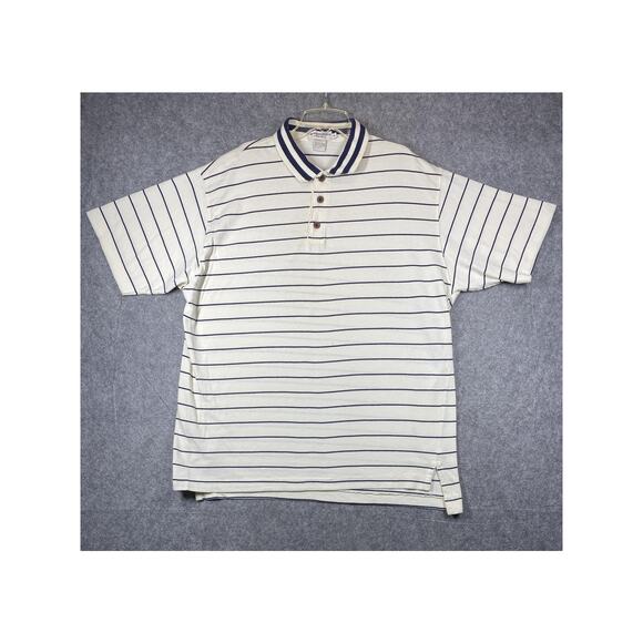 Vintage Abercrombie & Fitch Polo Shirt Mens XL Striped Classic 90s - Picture 1 of 9